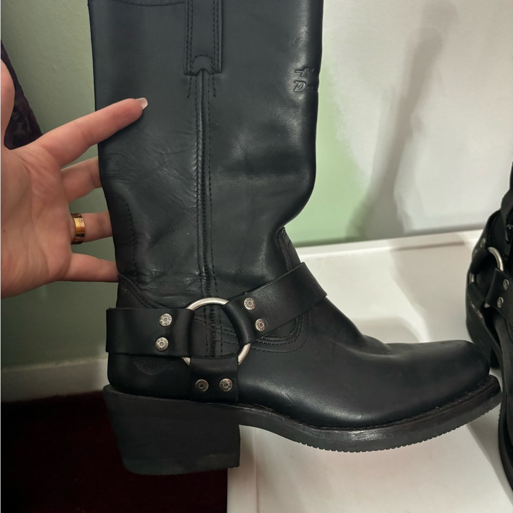 7.5 leather Harley Davidson boots